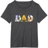 imageStar Wars Droids R2D2 C3PO BB8 Dad Fathers Day Birthday TShirtDark Heather Grey