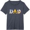 imageStar Wars Droids R2D2 C3PO BB8 Dad Fathers Day Birthday TShirtHeather Blue