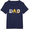 imageStar Wars Droids R2D2 C3PO BB8 Dad Fathers Day Birthday TShirtNavy Blue
