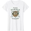 imageStar Wars Ewok Park Ranger Endor TShirtWhite