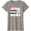 imageStar Wars Falcon Stripes Red White Blue July 4th TShirt C1 TShirtSlate Grey