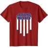 imageStar Wars Fighter Jets Star Spangled Banner July 4th TShirt TShirtCranberry Red