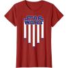 imageStar Wars Fighter Jets Star Spangled Banner July 4th TShirt TShirtCranberry Red