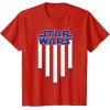 imageStar Wars Fighter Jets Star Spangled Banner July 4th TShirt TShirtRed