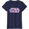 imageStar Wars Logo Fashion Style Doily Lace Pattern TShirtNavy Blue