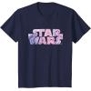 imageStar Wars Logo Fashion Style Doily Lace Pattern TShirtNavy Blue