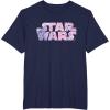 imageStar Wars Logo Fashion Style Doily Lace Pattern TShirtNavy Blue