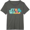 imageStar Wars Logo Fashion Style Summer C3PO TShirtAsphalt Grey