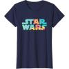 imageStar Wars Logo Fashion Style Summer C3PO TShirtNavy Blue