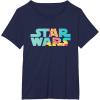 imageStar Wars Logo Fashion Style Summer C3PO TShirtNavy Blue