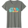 imageStar Wars Logo Fashion Style Summer C3PO TShirtOlive Heather