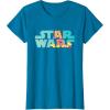 imageStar Wars Logo Fashion Style Summer C3PO TShirtSapphire Blue