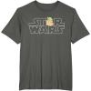 imageStar Wars Logo and The Child from The Mandalorian TShirtAsphalt Grey