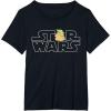 imageStar Wars Logo and The Child from The Mandalorian TShirtBlack