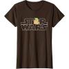 imageStar Wars Logo and The Child from The Mandalorian TShirtBrown