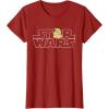 imageStar Wars Logo and The Child from The Mandalorian TShirtCranberry Red