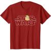 imageStar Wars Logo and The Child from The Mandalorian TShirtCranberry Red