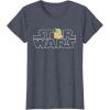 imageStar Wars Logo and The Child from The Mandalorian TShirtHeather Blue