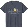 imageStar Wars Logo and The Child from The Mandalorian TShirtHeather Blue