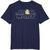 imageStar Wars Logo and The Child from The Mandalorian TShirtNavy Blue