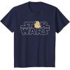 imageStar Wars Logo and The Child from The Mandalorian TShirtNavy Blue