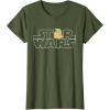imageStar Wars Logo and The Child from The Mandalorian TShirtOlive Green