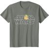 imageStar Wars Logo and The Child from The Mandalorian TShirtOlive Heather