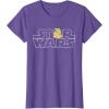 imageStar Wars Logo and The Child from The Mandalorian TShirtPurple Heather