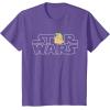 imageStar Wars Logo and The Child from The Mandalorian TShirtPurple Heather