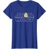 imageStar Wars Logo and The Child from The Mandalorian TShirtRoyal Blue