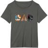 imageStar Wars Luke Yoda Darth Vader Dad Fathers Day Birthday TShirtAsphalt Grey