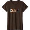 imageStar Wars Luke Yoda Darth Vader Dad Fathers Day Birthday TShirtBrown