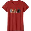 imageStar Wars Luke Yoda Darth Vader Dad Fathers Day Birthday TShirtCranberry Red
