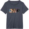 imageStar Wars Luke Yoda Darth Vader Dad Fathers Day Birthday TShirtHeather Blue