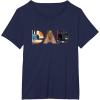 imageStar Wars Luke Yoda Darth Vader Dad Fathers Day Birthday TShirtNavy Blue