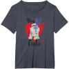 imageStar Wars R2D2 You R2 Cute Valentines Day TShirtHeather Blue