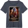 imageStar Wars Skeleton Crew Neel with Series Logo Disney TShirtHeather Blue