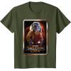 imageStar Wars Skeleton Crew Neel with Series Logo Disney TShirtOlive Green