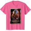 imageStar Wars Skeleton Crew Neel with Series Logo Disney TShirtPink Heather
