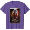 imageStar Wars Skeleton Crew Neel with Series Logo Disney TShirtPurple Heather