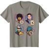 imageStar Wars Skeleton Crew Wim Fern KB and Neel Patches Disney TShirtSlate Grey