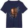 imageStar Wars The Acolyte Sith Mask the Strangers Helmet TShirtNavy Blue