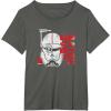 imageStar Wars The Bad Batch Crosshair Logo V2 TShirtAsphalt Grey