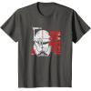 imageStar Wars The Bad Batch Crosshair Logo V2 TShirtAsphalt Grey