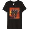imageStar Wars The Bad Batch Hunter Wrecker Tech Crosshair Sunset Premium TShirtBlack