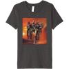 imageStar Wars The Bad Batch Hunter Wrecker Tech Crosshair Sunset Premium TShirtDark Heather Grey