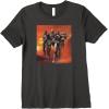 imageStar Wars The Bad Batch Hunter Wrecker Tech Crosshair Sunset Premium TShirtDark Heather Grey