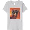 imageStar Wars The Bad Batch Hunter Wrecker Tech Crosshair Sunset Premium TShirtHeather Grey