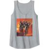 imageStar Wars The Bad Batch Hunter Wrecker Tech Crosshair Sunset Tank TopHeather Grey
