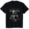 imageStar Wars The Mandalorian Boba Fett Logo Portrait R15 TShirtBlack